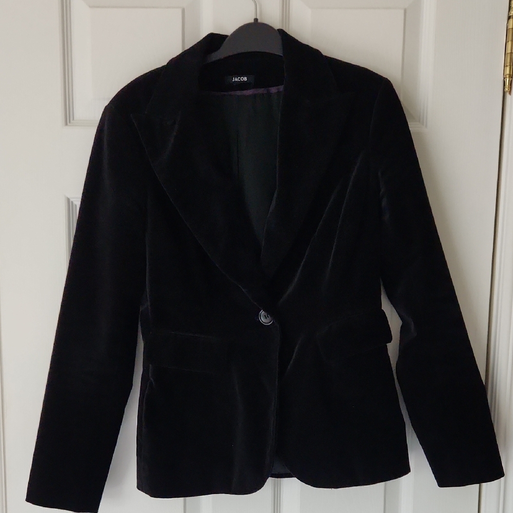 Jacob Black Velvet Blazer